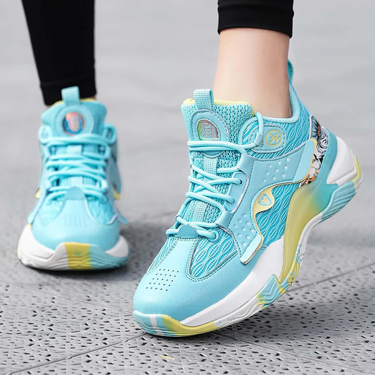 Mens Fashion Basketball Shoes Men's and Women's Non-Slip Casual Sneakers Women's Shock Absorption Lightweight Running Shoes