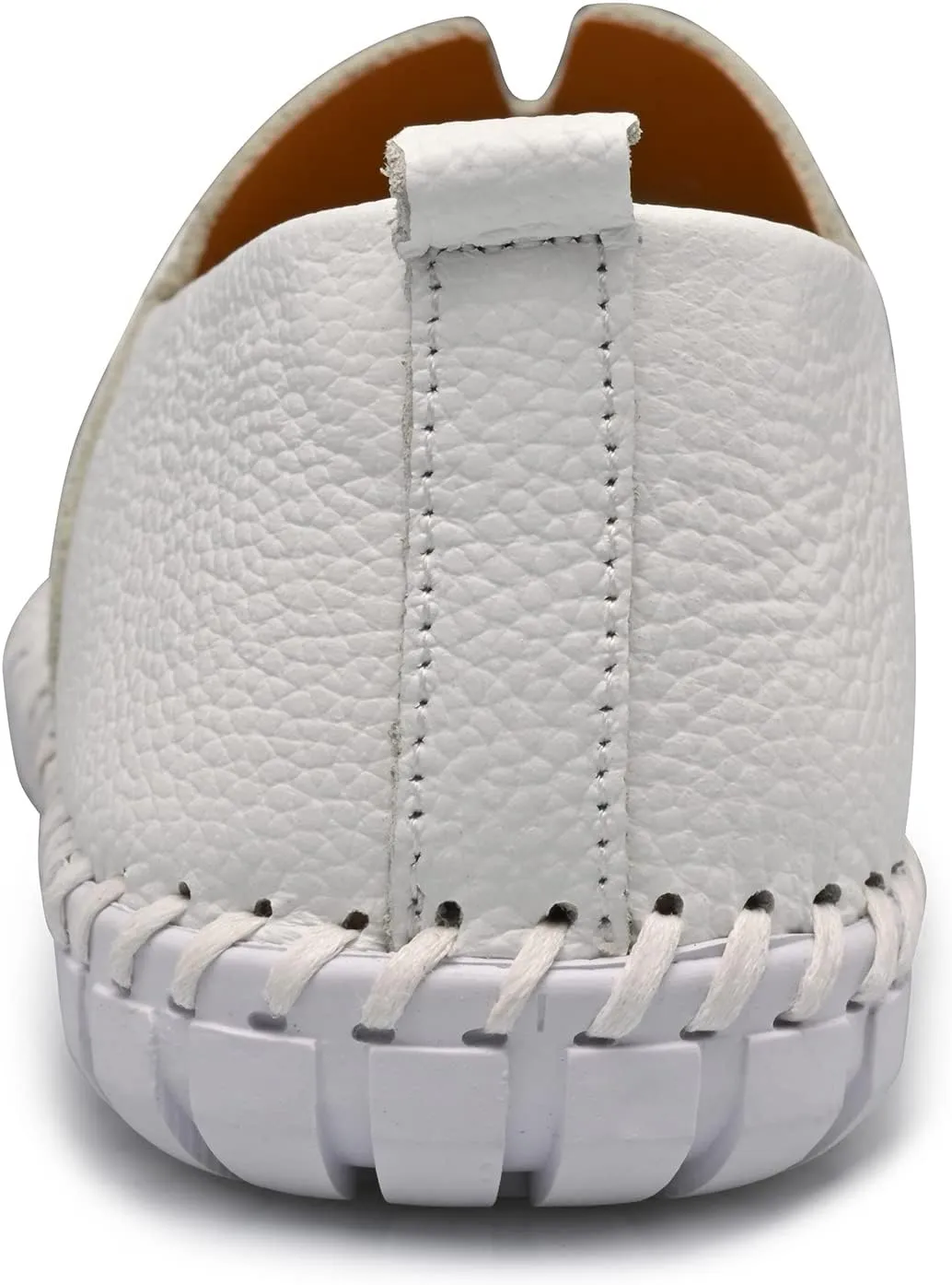 Men's Genuine Leather Loafer Shoes Slip On Soft Breathable Handmade Stitching Fashion Casual Shoes Lightweight Driving Dress Shoe