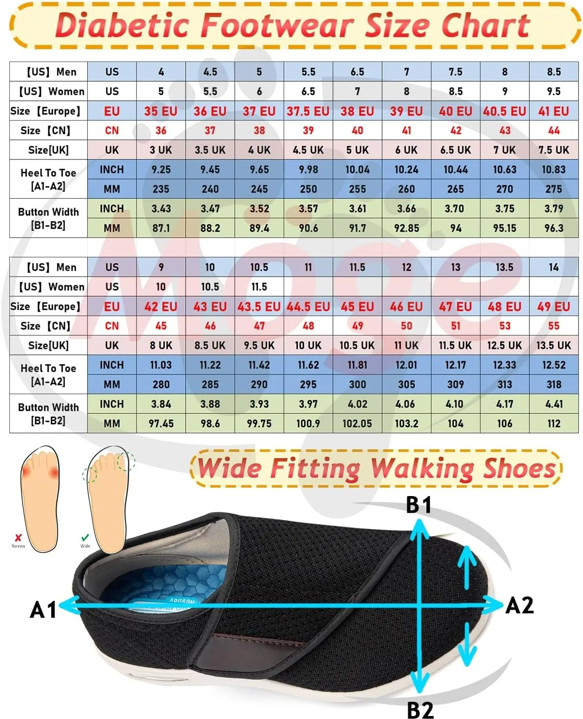 Men's Hands-Free Slip On Shoes Comfortable Tennis Sneakers with 3 Pairs Insoles Replacement for Elderly Swollen Feet Lightweight Loafer Slip On Boat Wide Fit Trainers Men