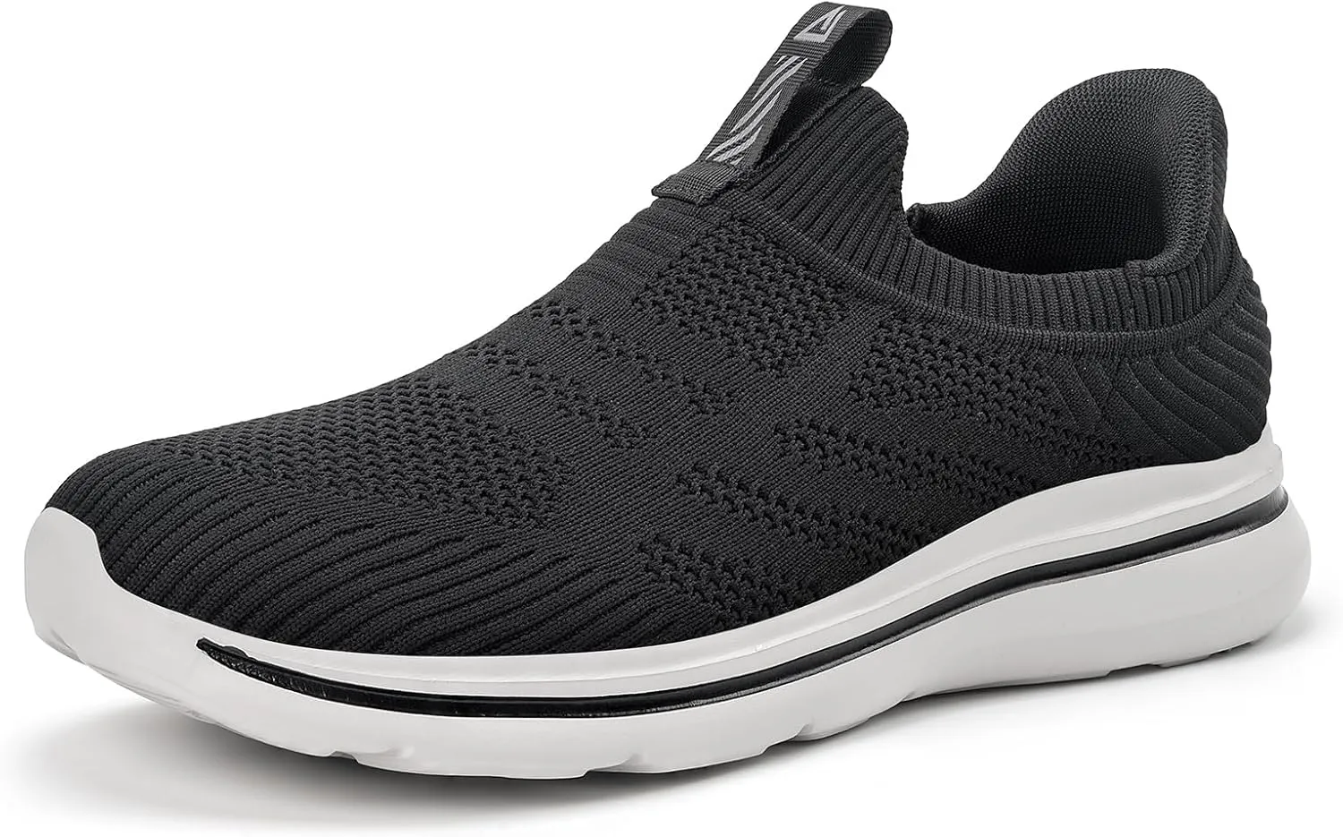 Men's Hands-Free Slip On Sneakers | Laceless Walking Shoes for Gym/Travel/Office