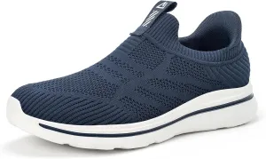 Men's Hands-Free Slip On Sneakers | Laceless Walking Shoes for Gym/Travel/Office