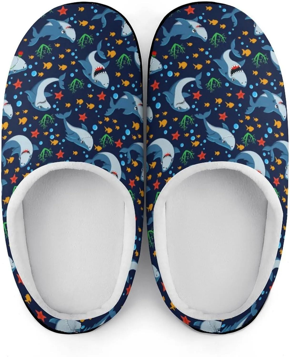 Mens House Slippers Women's Halloween Checkered Cotton Slippers Soft Clog Slippers Non-Slip Sole Indoor Outdoor Shoes