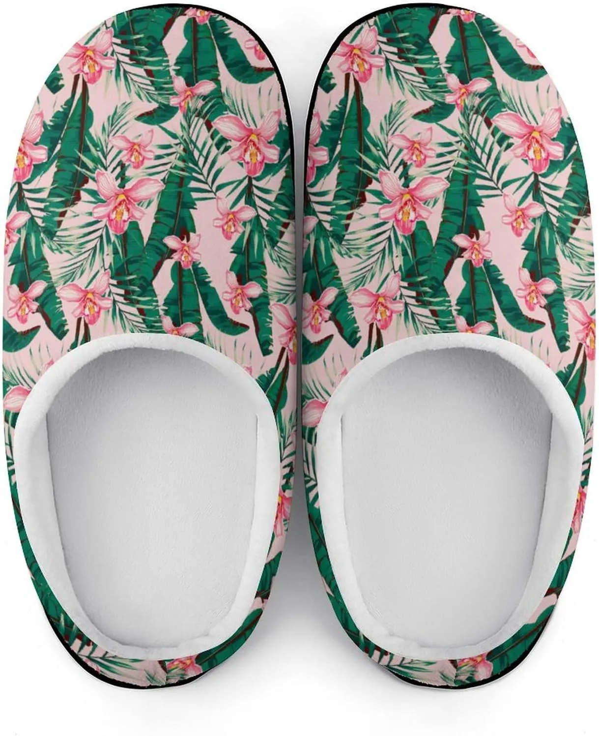 Mens House Slippers Women's Halloween Checkered Cotton Slippers Soft Clog Slippers Non-Slip Sole Indoor Outdoor Shoes
