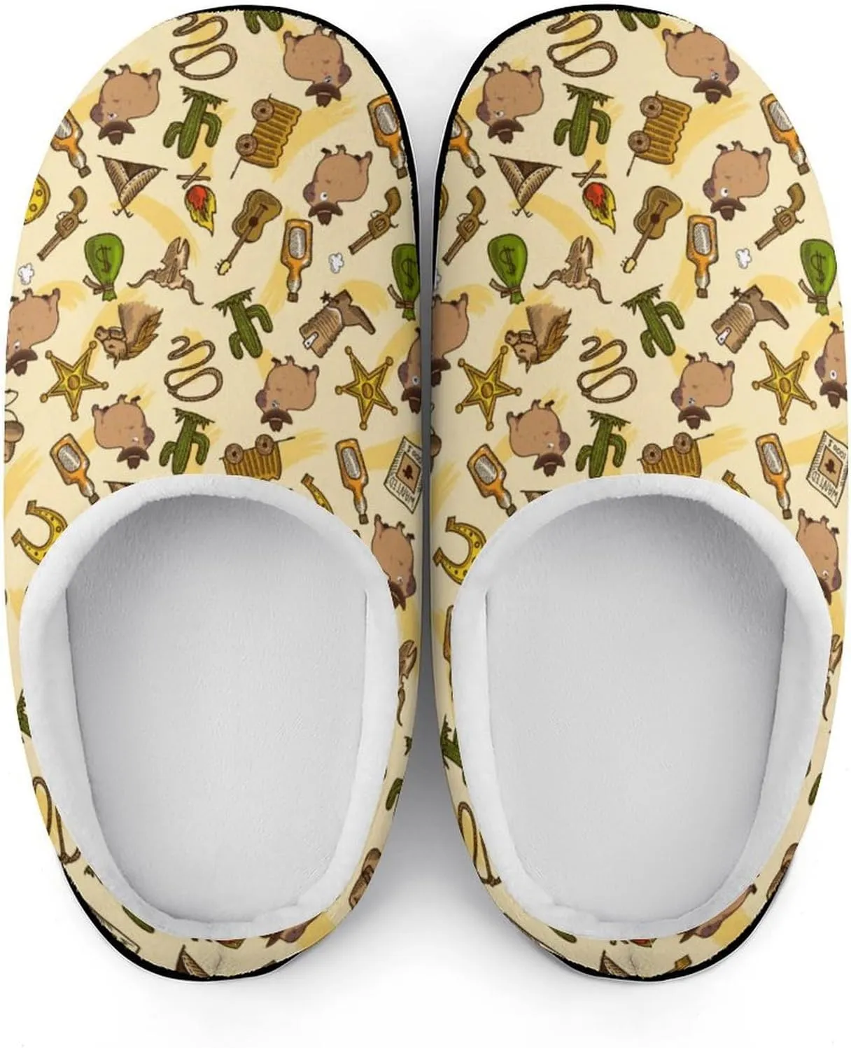 Mens House Slippers Women's Halloween Cotton Slippers Closed Toe Soft Clog Slippers Non-Slip Warm Indoor Outdoor Shoes