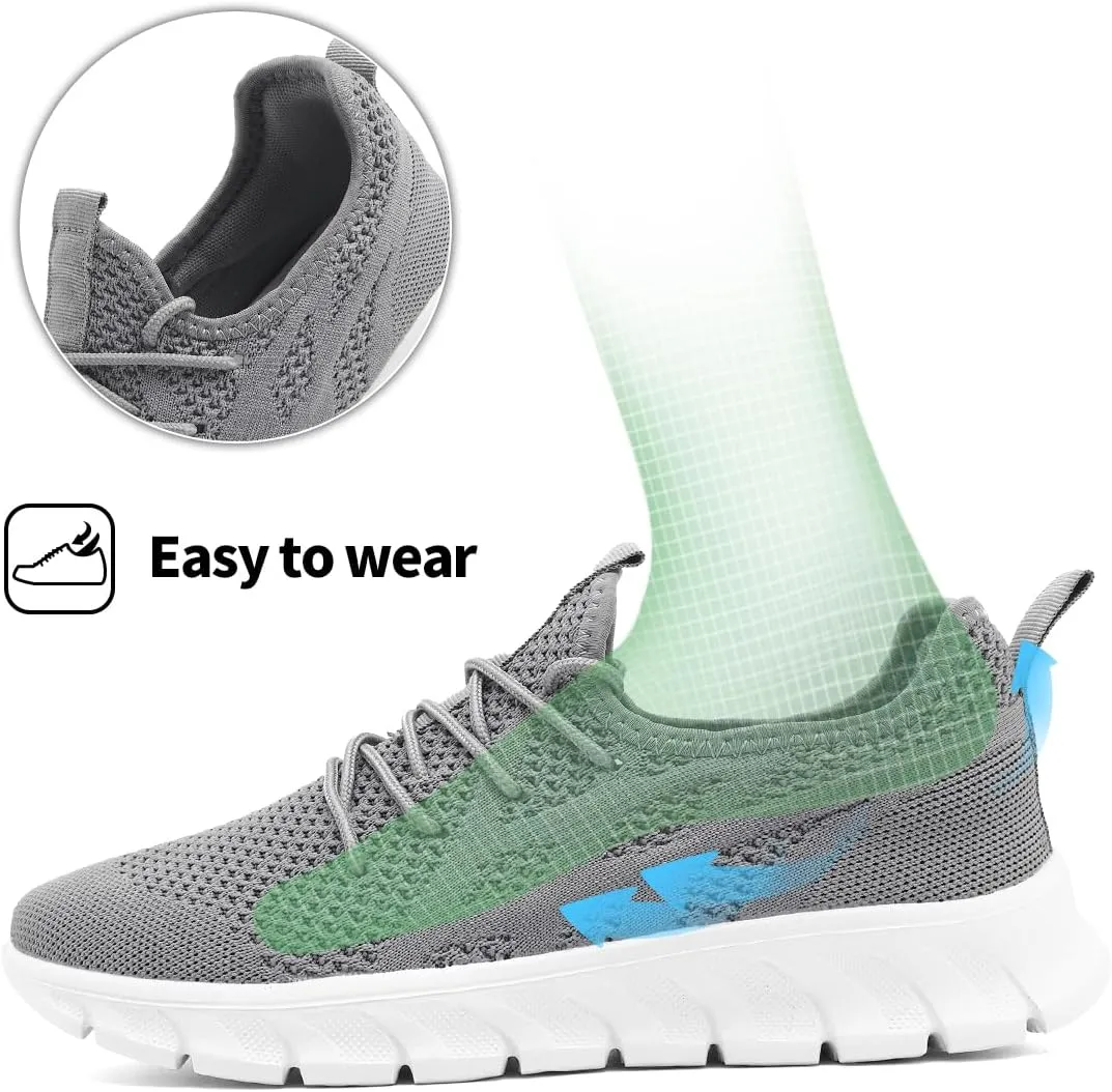 Men's Non-Slip Lightweight Running Shoes Comfortable Walking Shoe Mens Fashion Workout Gym Sneakers for Casual