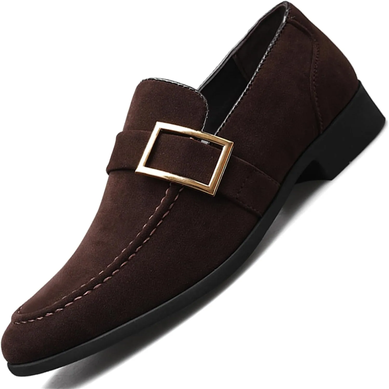 Men's Suede Penny Loafers Slip On Soft Leather Dress Tuxedo Shoes Casual Lightweight Moccasins Driving Boat Shoes