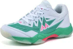 Men's Tennis Shoes Non-Slip Lightweight Squash Racket Sports Sneakers Comfort Indoor/Outdoor Court Training Shoe