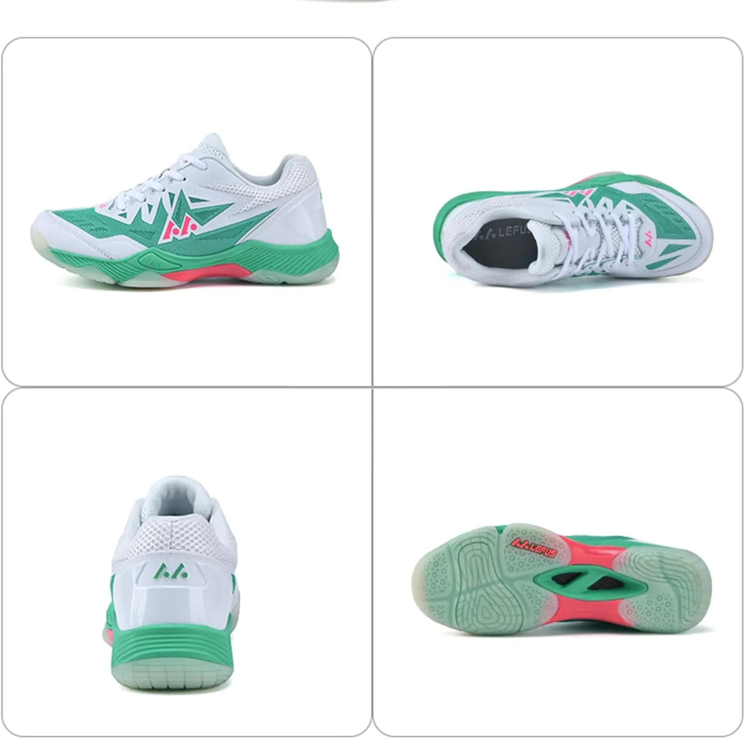 Men's Tennis Shoes Non-Slip Lightweight Squash Racket Sports Sneakers Comfort Indoor/Outdoor Court Training Shoe