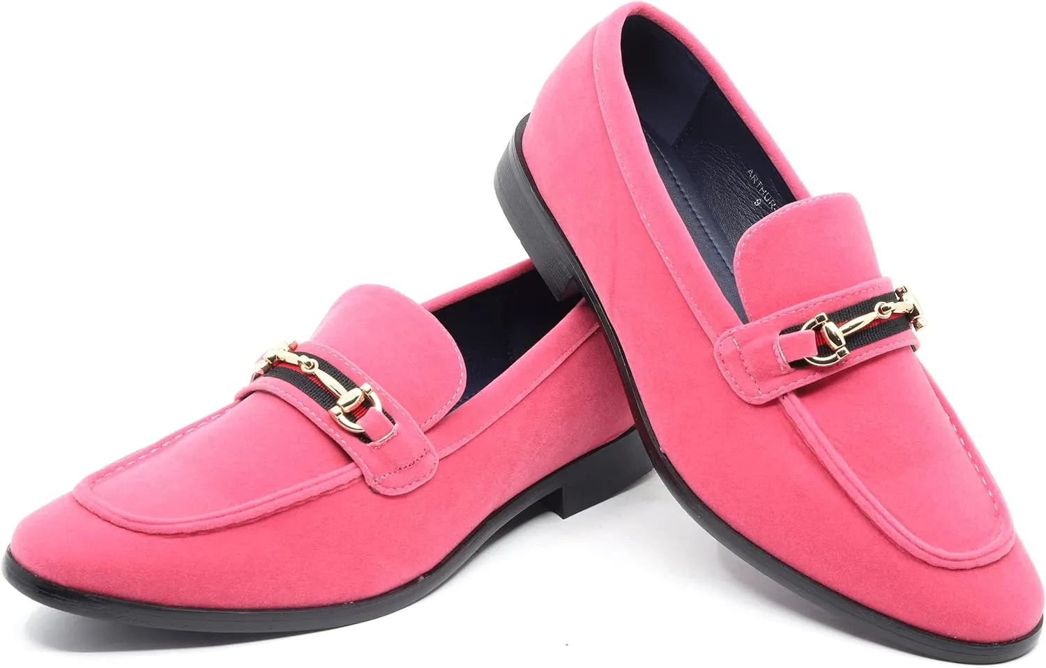 Men's Vintage Velvet Designer Classic Dress Tuxedo Loafers Slip On Shoes Arthur-01