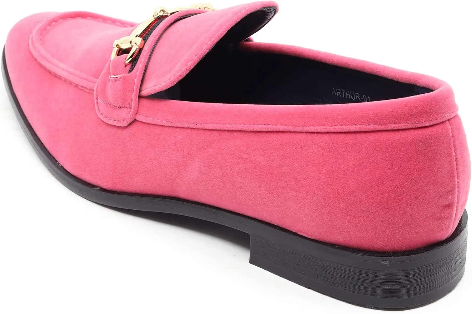 Men's Vintage Velvet Designer Classic Dress Tuxedo Loafers Slip On Shoes Arthur-01