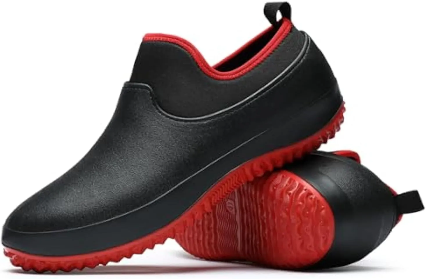 Men's Waterproof Non Slip Chef Shoes Food Service Kitchen Shoes Lightweight Slip On Garden Shoes for Camping and Yard Work