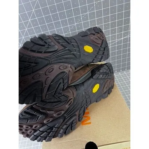 Merrell Men's Moab Adventure Moc Slip-On Shoes Dark Earth Size 9M Leather NEW