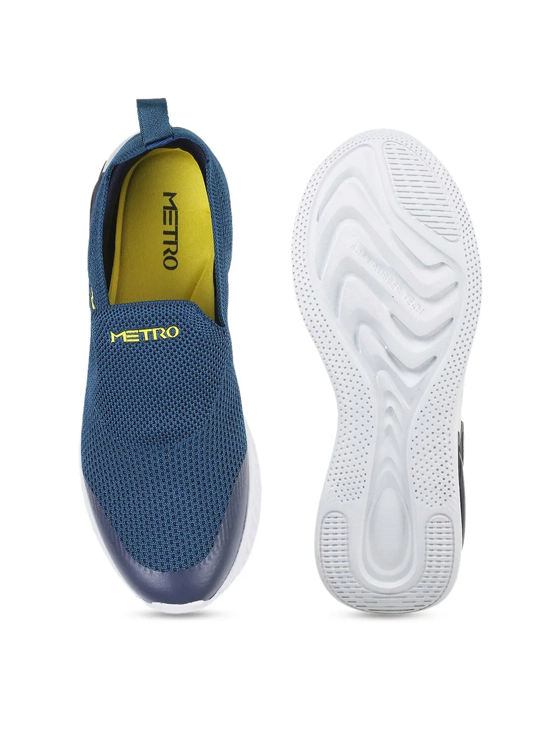 Metro Men Textured Slip-On Sneakers