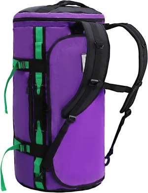 MIER Large Duffel Backpack Sports Gym Bag with Shoe Compartment, Heavy Duty and Water Resistant, Purple, 60L