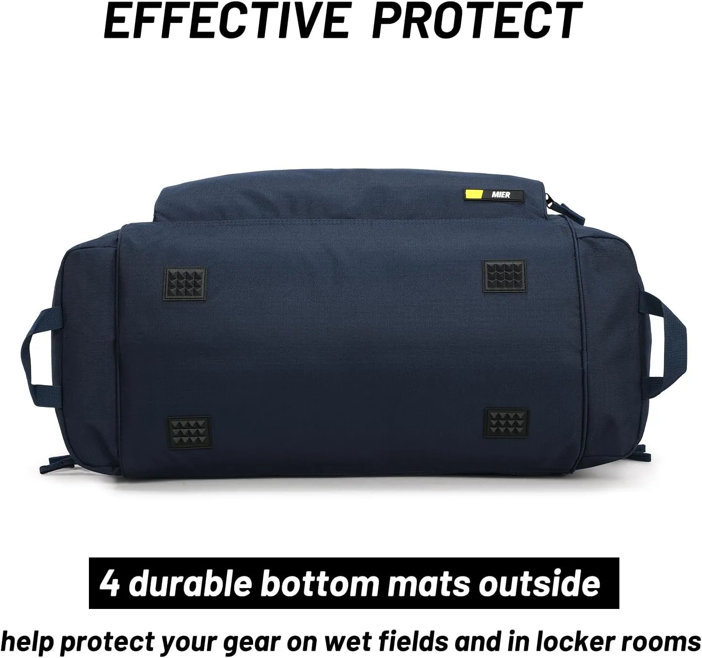 MIER Large Duffel Bag Men's Gym Bag with Shoe Compartment, 60L