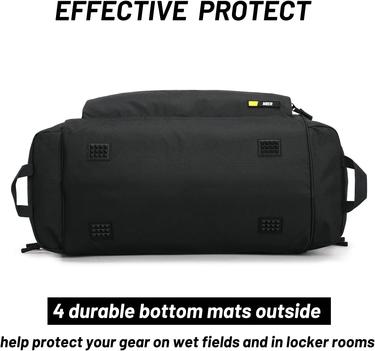 MIER Large Duffel Bag Men's Gym Bag with Shoe Compartment, 60L