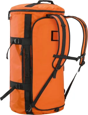 MIER Large Duffle Backpack Sports Gym Bag with Shoe Compartment, Heavy Duty and Water Resistant, Orange, 60L