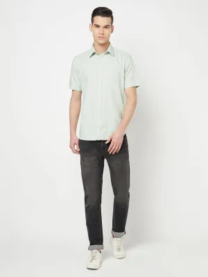 Mint Green Checked Shirt