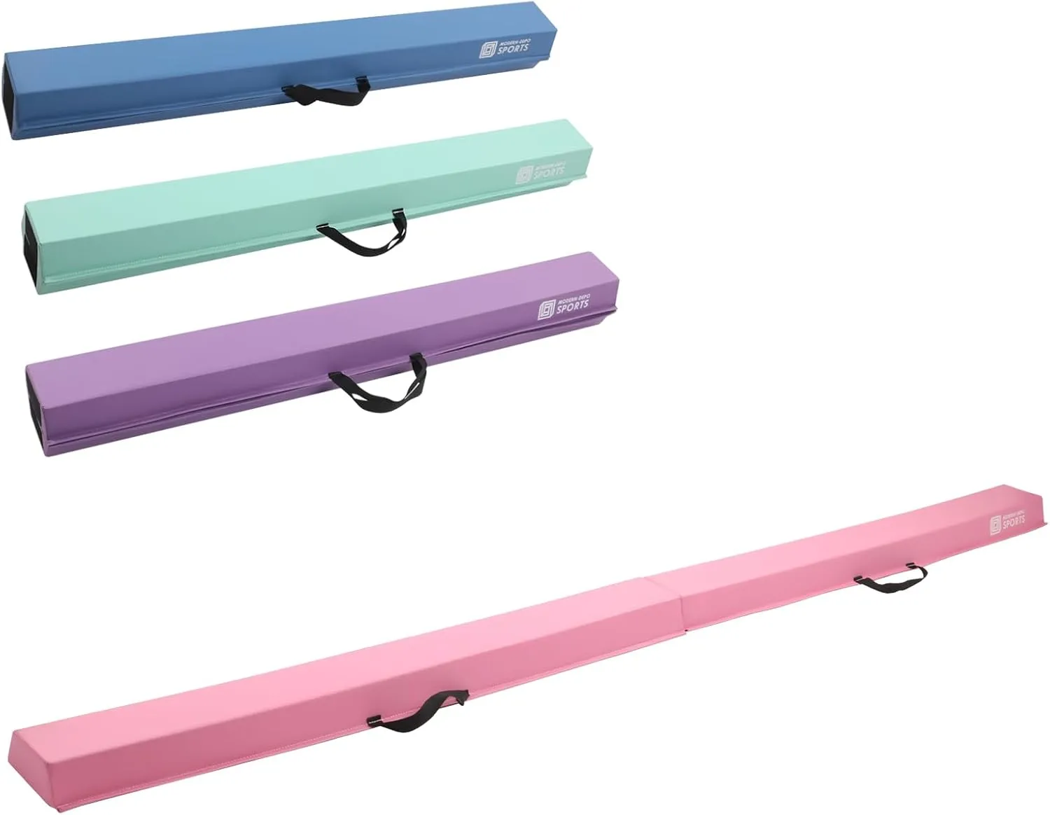 Modern-Depo 6ft/8ft Gymnastics Balance Beam for Home Use, Folding Balance Beam, Anti-Slip Surface, Practice Gymnastics Equipment for Kids, Physical Therapy