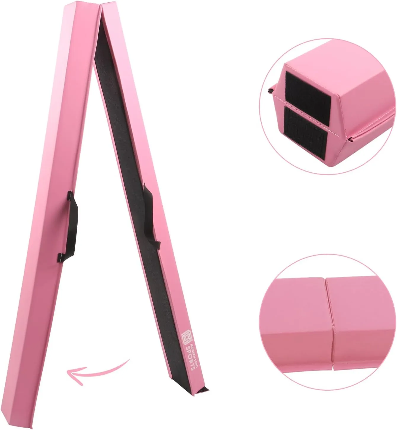 Modern-Depo 6ft/8ft Gymnastics Balance Beam for Home Use, Folding Balance Beam, Anti-Slip Surface, Practice Gymnastics Equipment for Kids, Physical Therapy