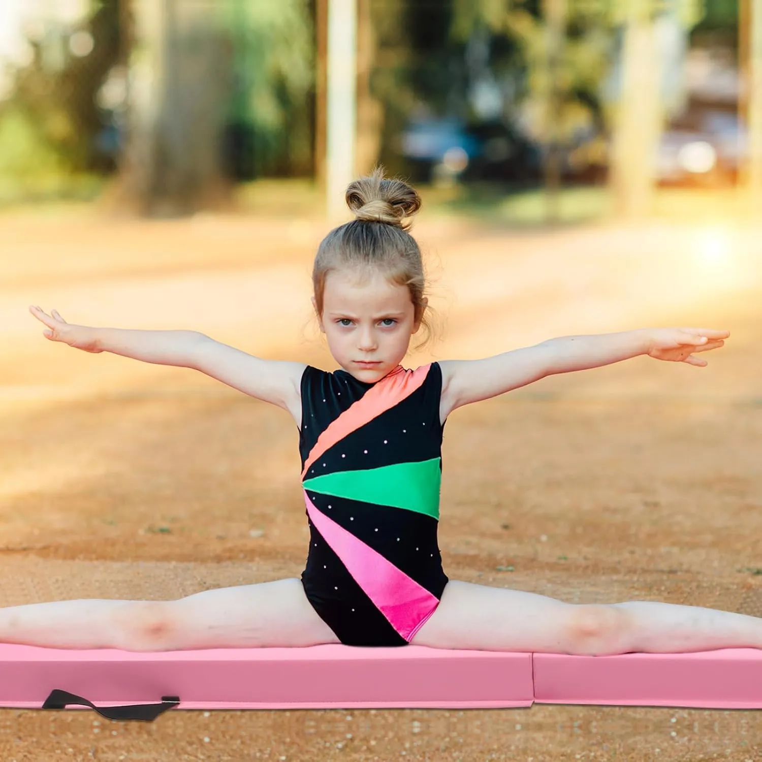 Modern-Depo 6ft/8ft Gymnastics Balance Beam for Home Use, Folding Balance Beam, Anti-Slip Surface, Practice Gymnastics Equipment for Kids, Physical Therapy