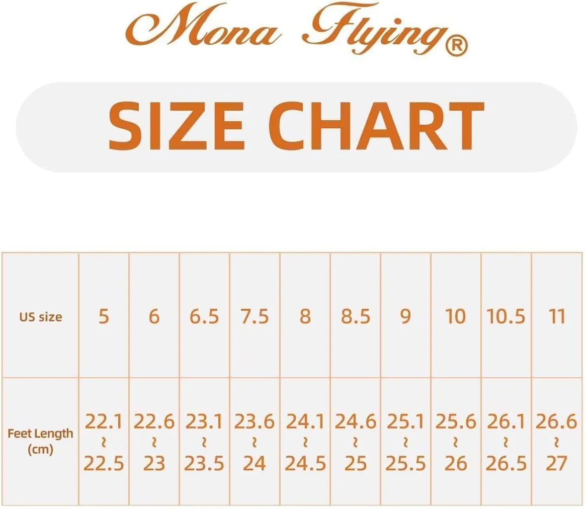 Mona flying Women's Leather Pointed Toe Vintage Brogue Pumps Slip On Mid Heels Dress Shoes for Ladies