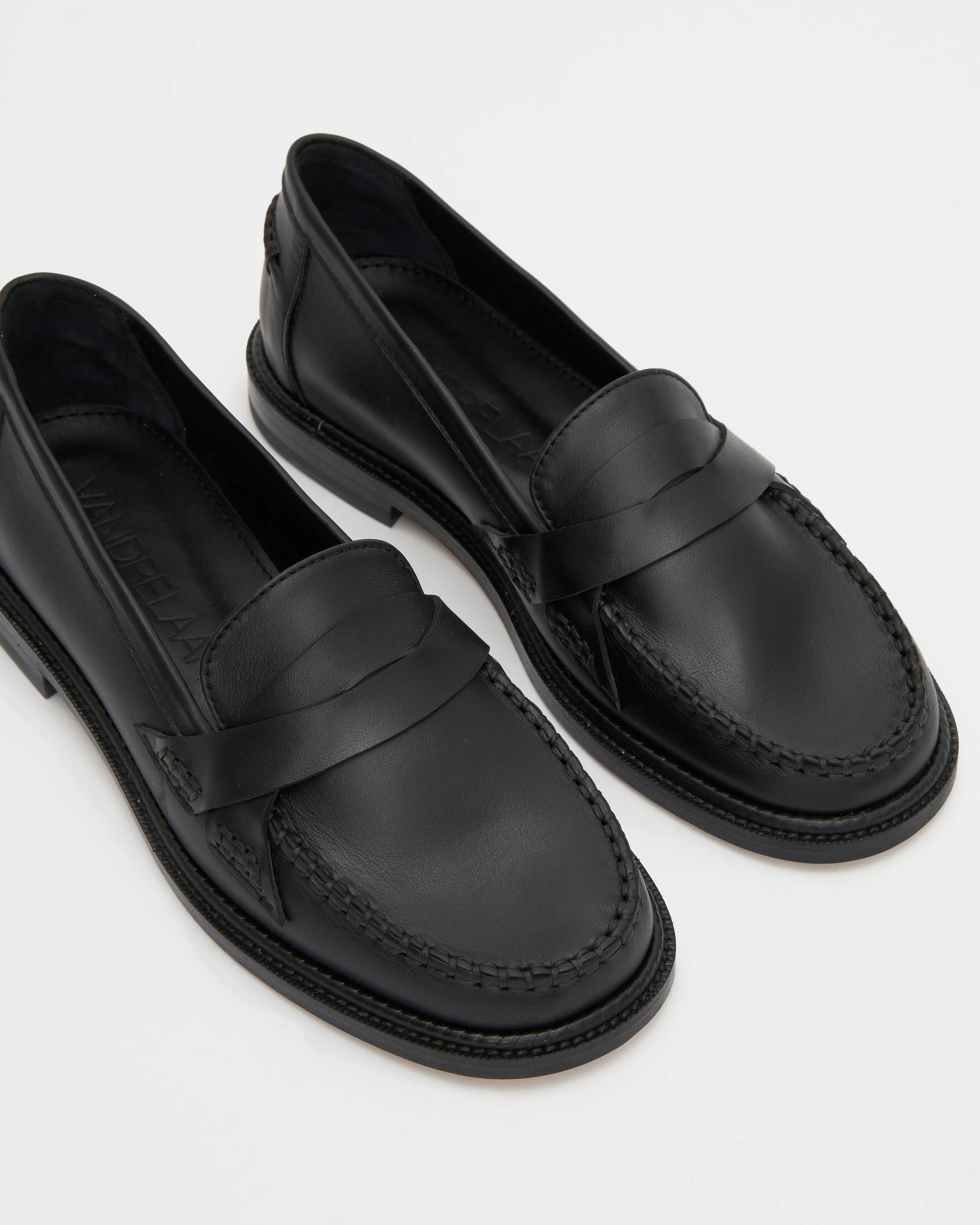 Mona Loafer, Black Leather