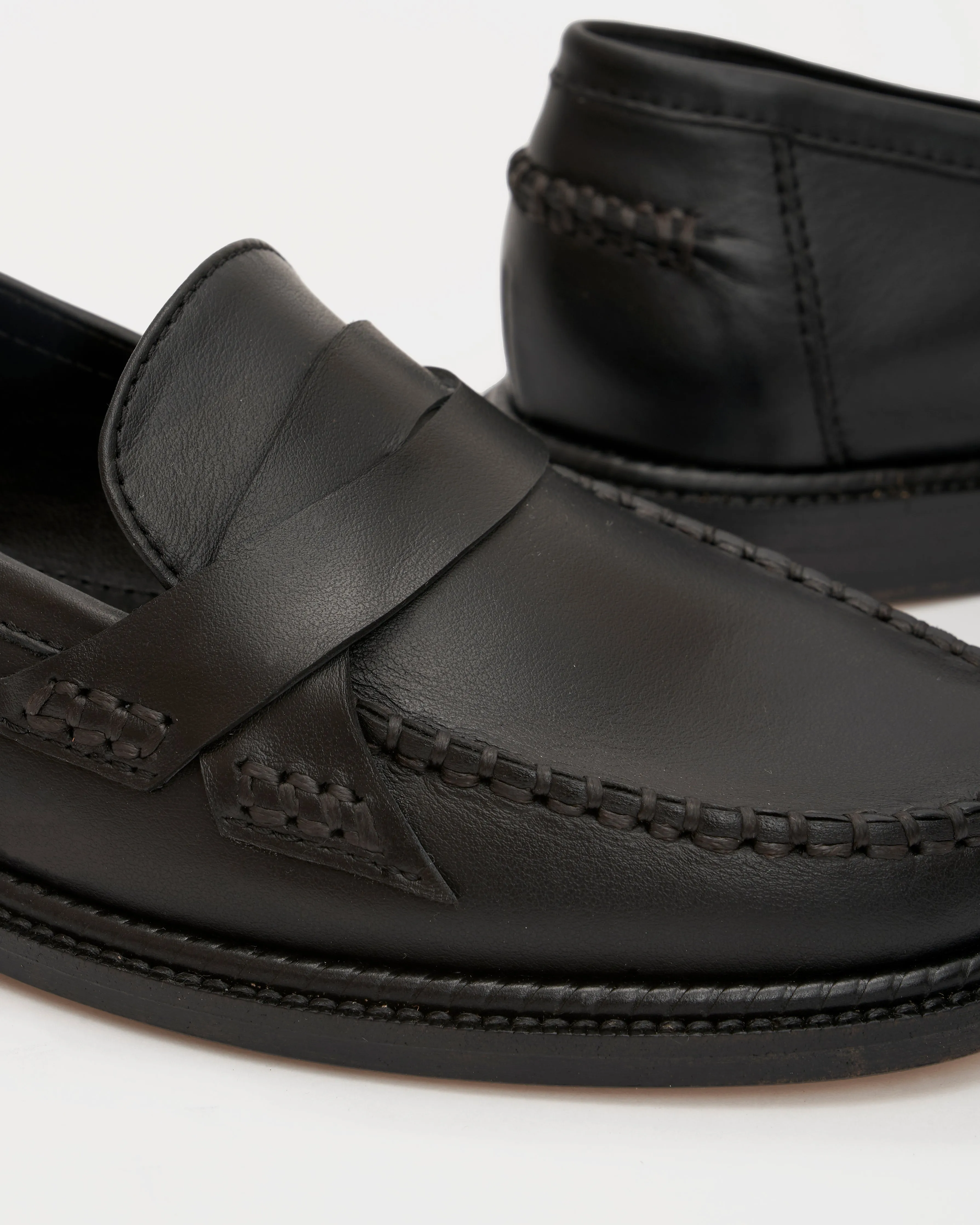 Mona Loafer, Black Leather