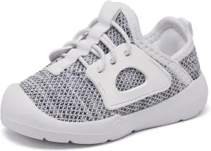 MORENDL Toddler Sneakers Infant Baby Walking Shoes Girl Boy Tennis Lightweight Slip On Shoes