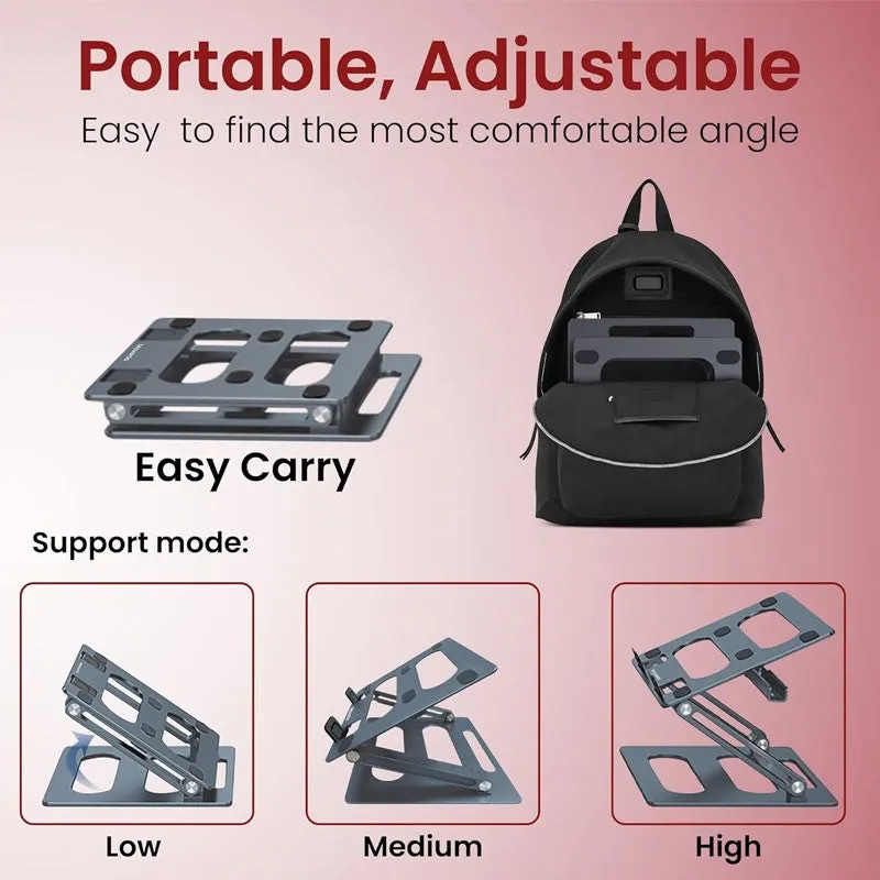 Moxedo Foldable Laptop Stand with Phone Holder