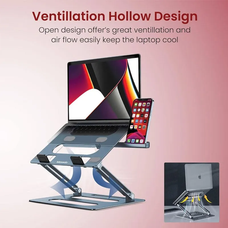 Moxedo Foldable Laptop Stand with Phone Holder
