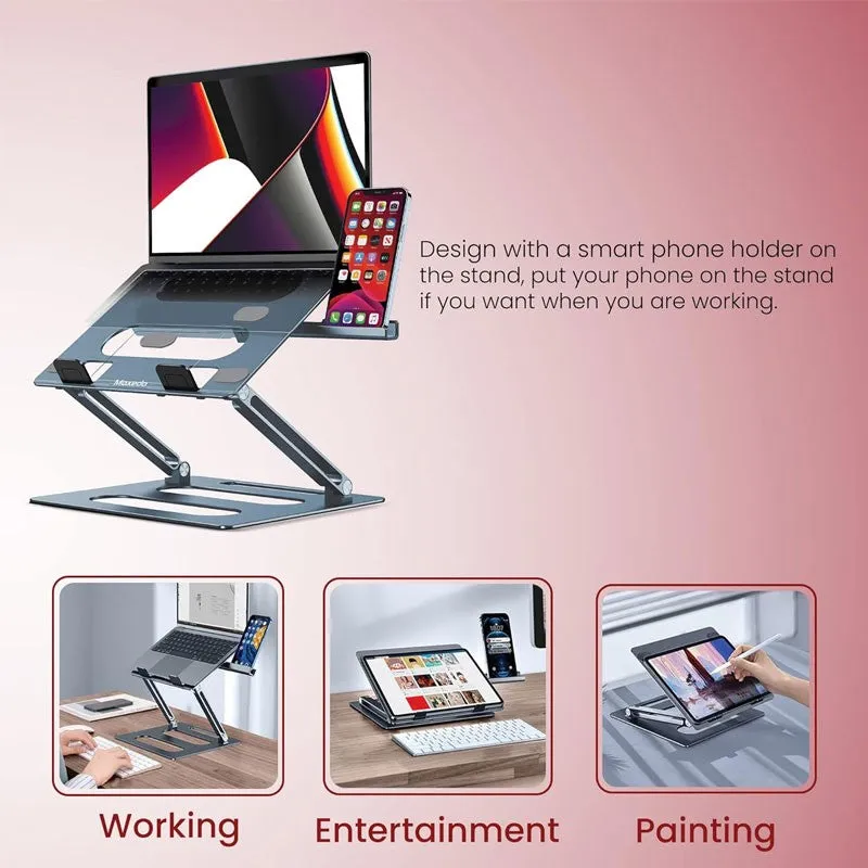 Moxedo Foldable Laptop Stand with Phone Holder