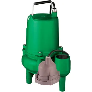 MSP40A110 Pentair Myers Submersible Sewage Pump (4/10 HP, 1 Phase, 115 Voltage, 10' Cord Length, 2" Discharge, Piggy Back Diaphragm Switch)