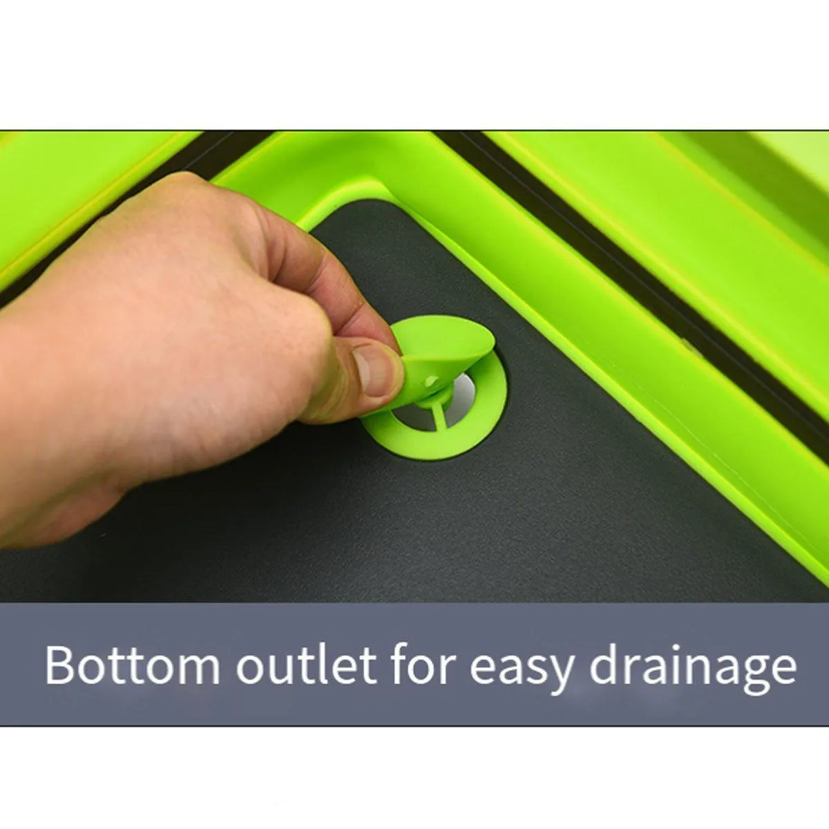Multifunctional Plastic Sink Cutting Board Foldable Draining Basket Outdoor Dish