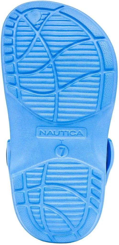 Nautica Kids Clog Sandals – Slip-On Lightweight Water Shoes with Adjustable Heel Strap – Comfortable EVA Slip-Resistant Clogs for Boys & Girls – Toddler & Youth Sizes