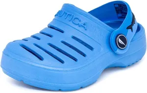 Nautica Kids Clog Sandals – Slip-On Lightweight Water Shoes with Adjustable Heel Strap – Comfortable EVA Slip-Resistant Clogs for Boys & Girls – Toddler & Youth Sizes