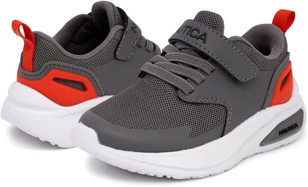 Nautica Kids Fashion Sneaker Athletic Running Shoe with One Strap |Boys - Girls|(Toddler/Little Kid)