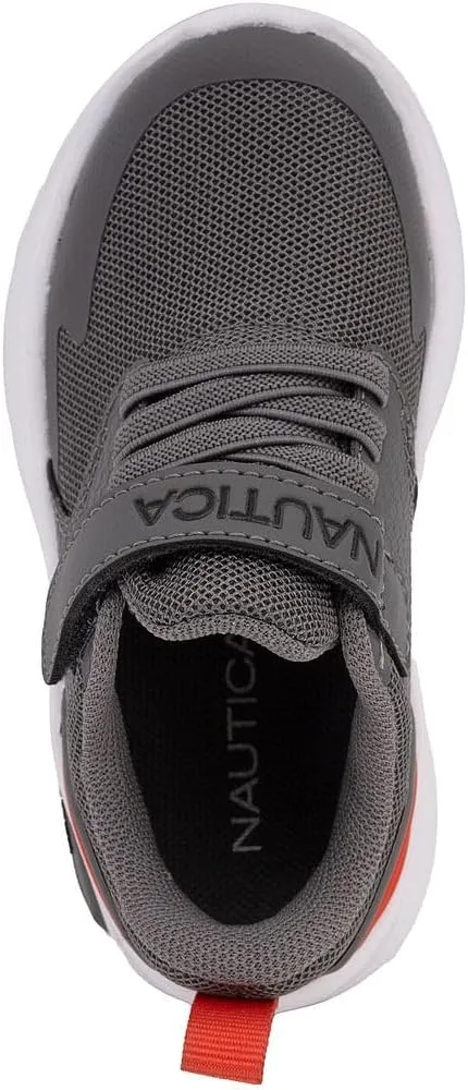 Nautica Kids Fashion Sneaker Athletic Running Shoe with One Strap |Boys - Girls|(Toddler/Little Kid)
