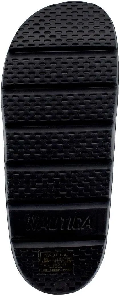Nautica Men's Cushioned Slip-On Shower Slides – Lightweight EVA Foam Athletic Sandals for Pool, Beach, Gym, and Casual Wear
