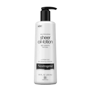 
Neutro gena Moisturizing Sheer Body Oil-Lotion, Lightweight & Fast-Absorbing Sesame Oil Formula, 8.5 fl. oz