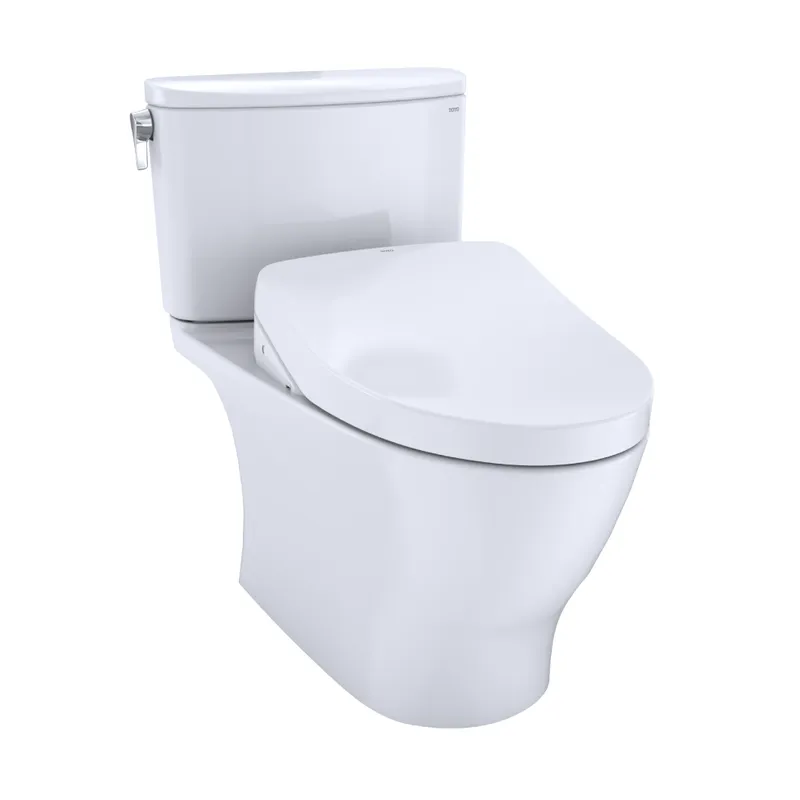 Nexus Elongated 1 gpf Two-Piece Toilet with Washlet  S500e in Cotton White