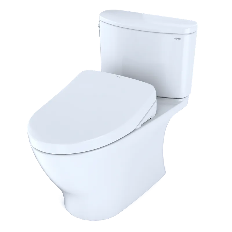 Nexus Elongated 1 gpf Two-Piece Toilet with Washlet  S500e in Cotton White
