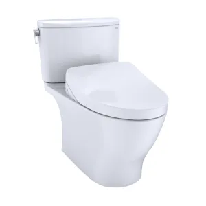 Nexus Elongated 1.28 gpf Two-Piece Toilet with Washlet  S550e in Cotton White