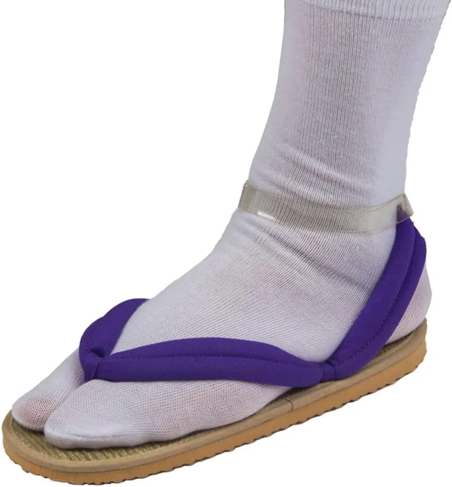 Nezuko Cosplay Clogs Kochou Clog Rengoku Geta Tanjirou Zenitsu Clog Wooden Flip Flops with Socks