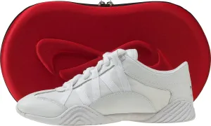 Nfinity Evolution White Cheer Shoes for Youth Girls – Breathable, High-Performance Sneakers for Cheerleading and Sports – Lightweight & Built to Last