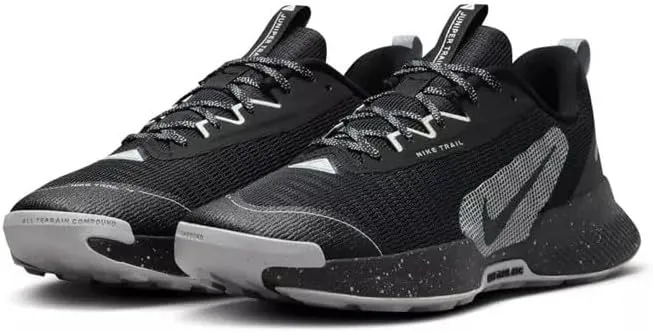 Nike Men's Juniper 3 Trail Running Shoes Sneaker, Black/Black-Wolf Grey-Photon Dust, 8.5