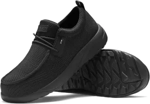 NINGO Steel Toe Shoes for Men, Women Work Shoes, Indestructible Slip on Safety Shoes, Comfortable Lightweight Steel Toe Sneakers Loafers, Oil & Slip Resistant Construction with EH Protection