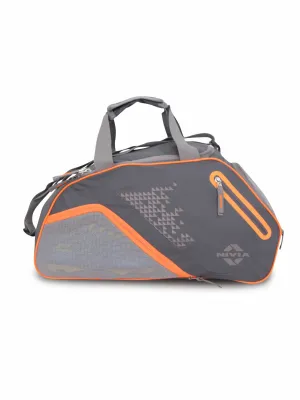 NIVIA Ashtang 28.5L Small Duffel Bag (Grey/Orange)