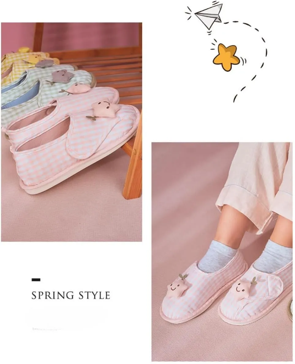 Non Slip Hospital Slippers for Women Labor and Delivery Ultra-Soft Comfortable Pregnancy Shoes Star Cute Warm Memory Foam Postpartum Slippers Maternity Foldable House Shoes Home Office Bathroom