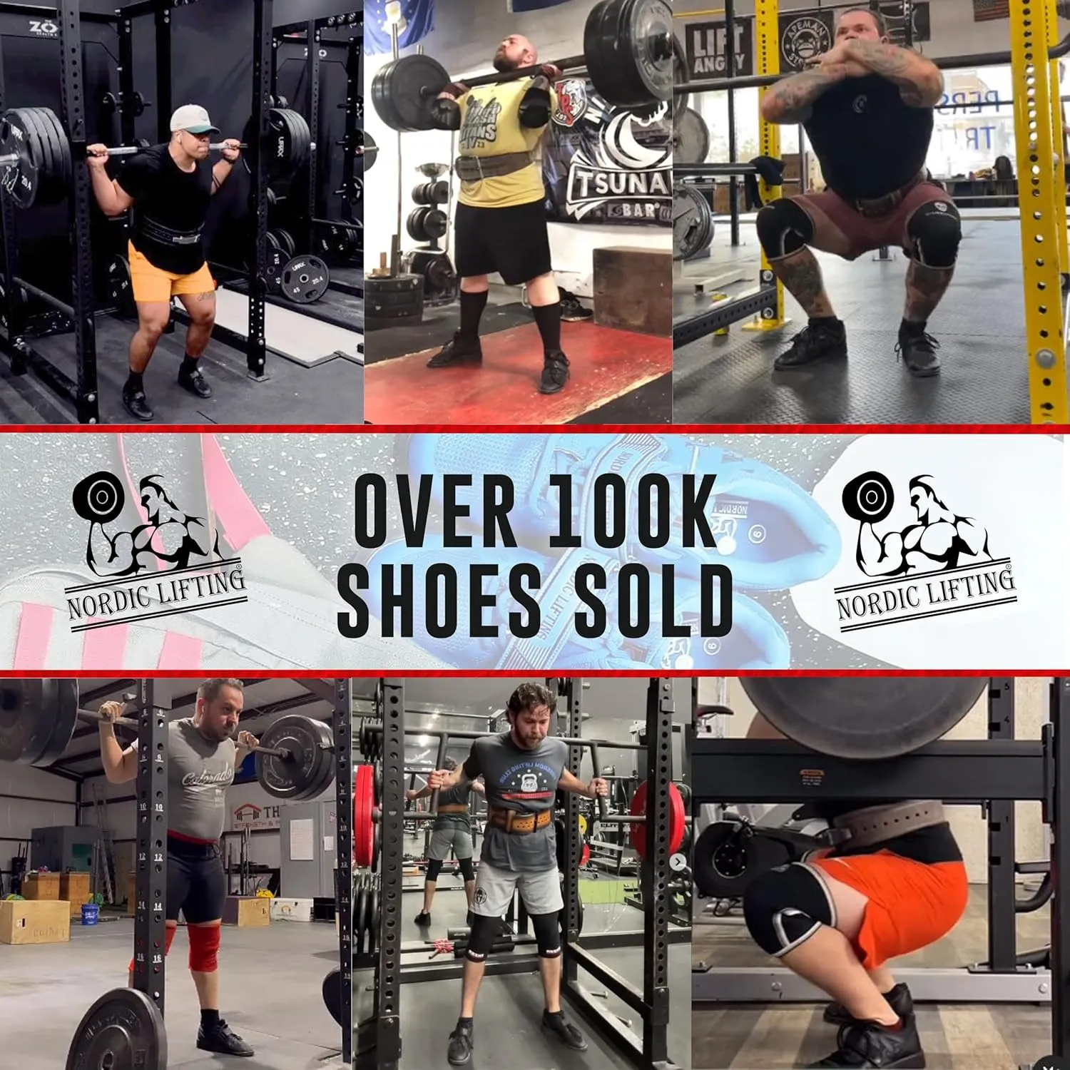 Nordic Lifting Powerlifting Shoes for Heavy Weightlifting - Men's Squat Shoe - MEGIN